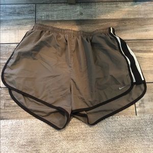brown nike shorts